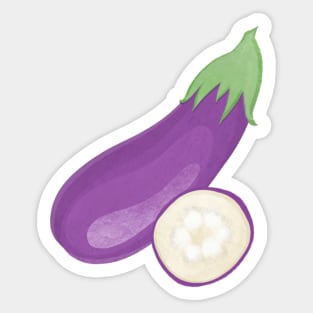 Eggplant Veggie Sticker Sticker